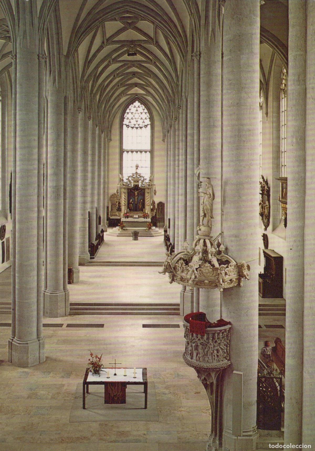 Cartoline: Germany N&ouml;rdlingen St Georgskirche Church Interior View Unposted *YAV417