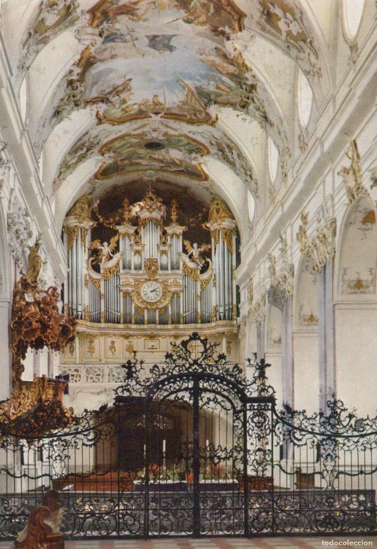 Cartoline: Germany Amorbach Abbey Church Interior With Grand Organ *YAV419