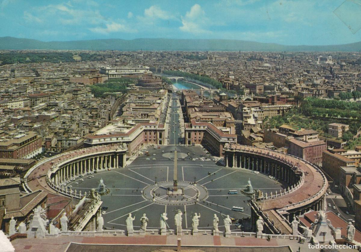 Postcards: Vatican City Vatican City St Peter S Square Aerial View Rome Italy *YAV636