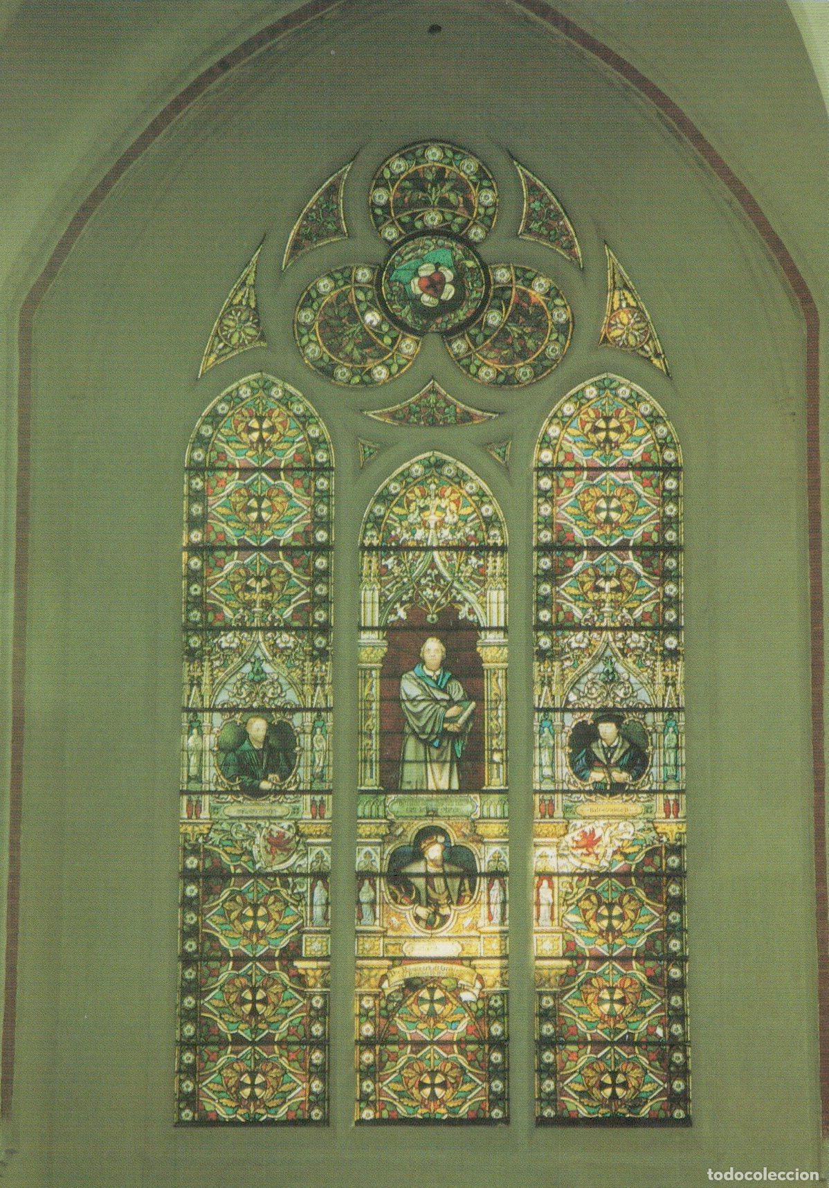 Cartoline: Germany Greifswald Dom St Nikolai Reformation Window Stained Unposted *YAV449