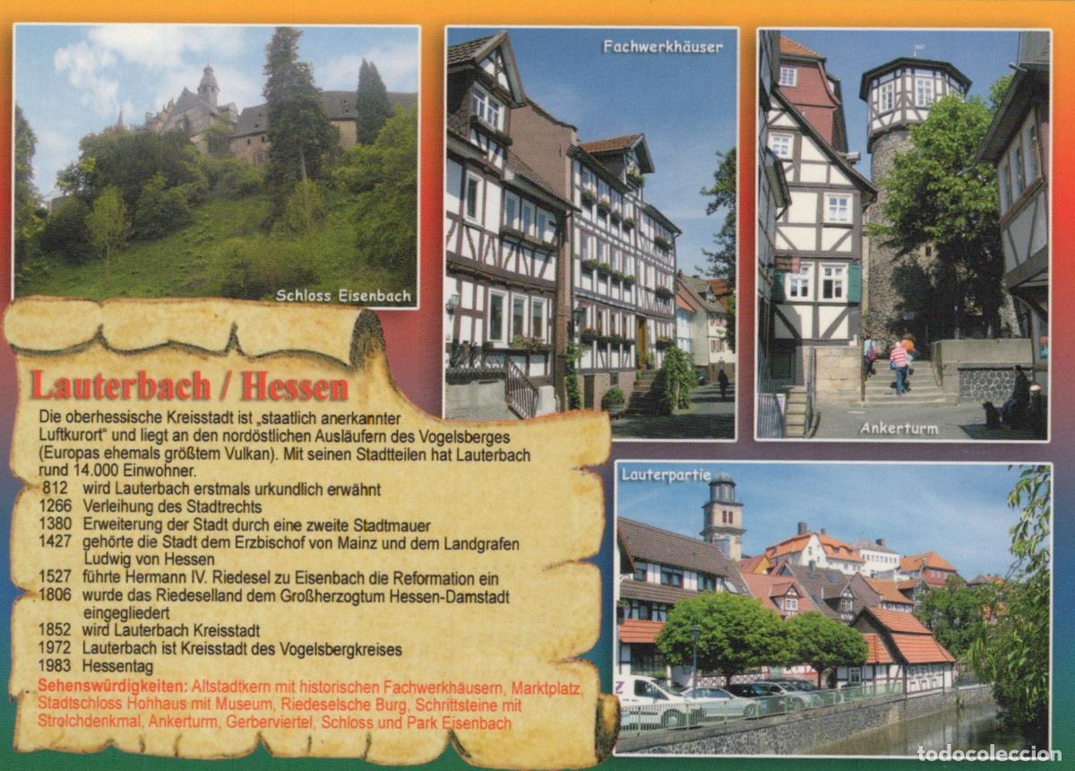 Cartoline: Germany Lauterbach Multi View Schloss Eisenbach Ankerturm Half Unposted *YAV640