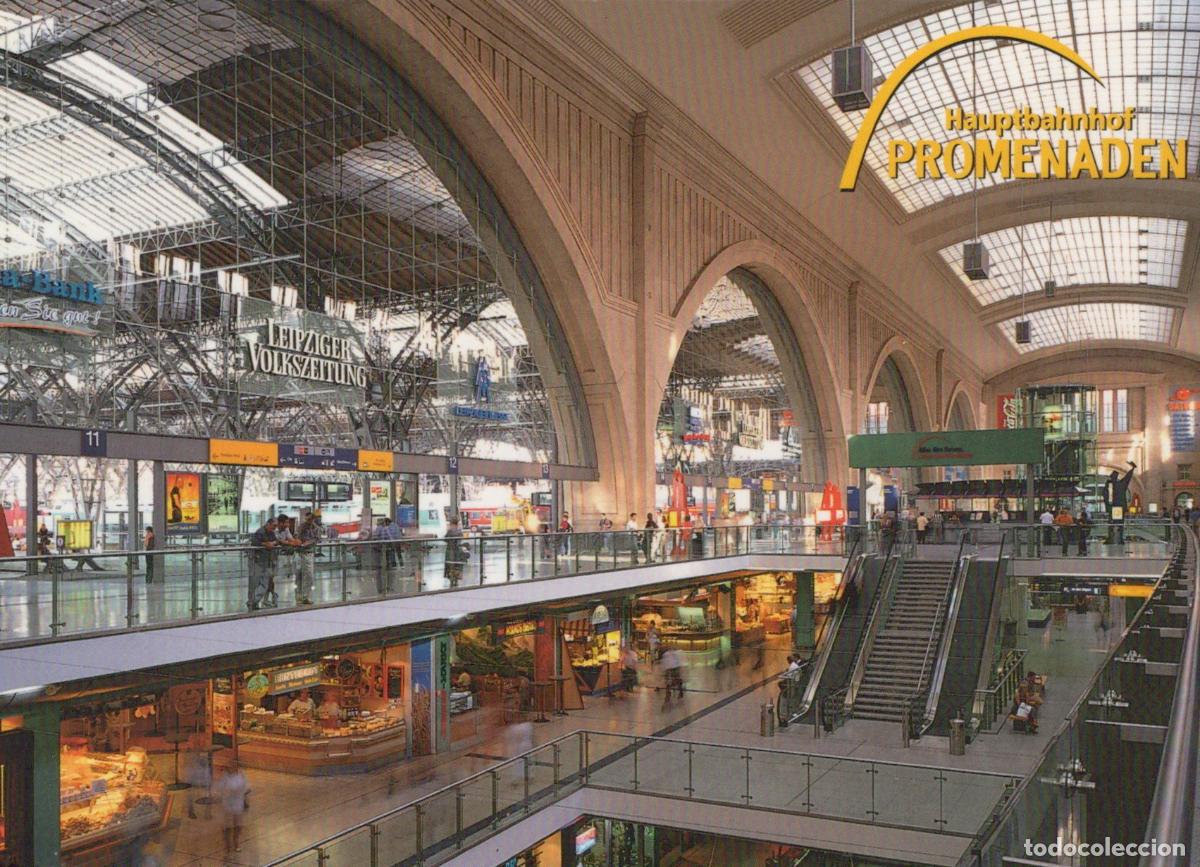 Cartoline: Germany Leipzig Hauptbahnhof Promenaden Interior View Unposted *YAV641