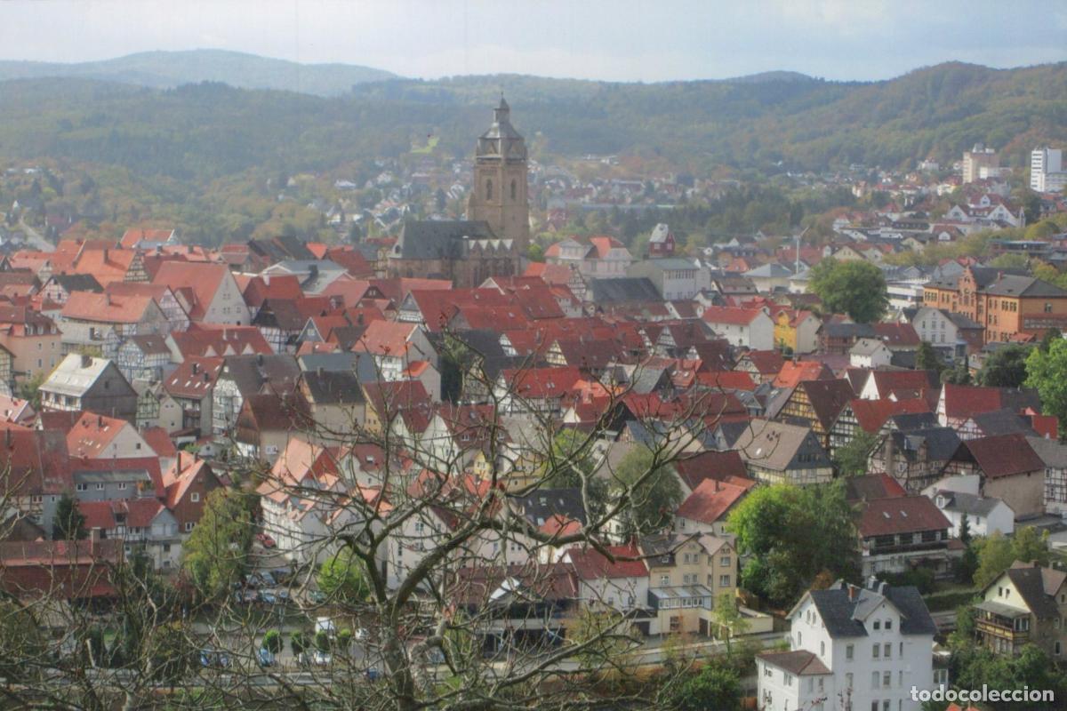 Cartes Postales: Germany Friedrichroda Panoramic View of Town With Church and Hills *YAV650