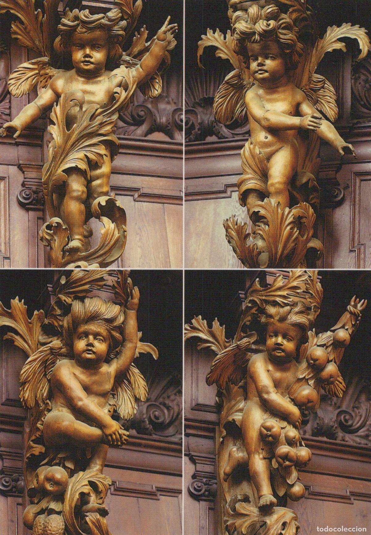 Cartoline: Germany Waldsassen Abbey Basilica Choir Stalls Cherubs Wood Unposted *YAV464