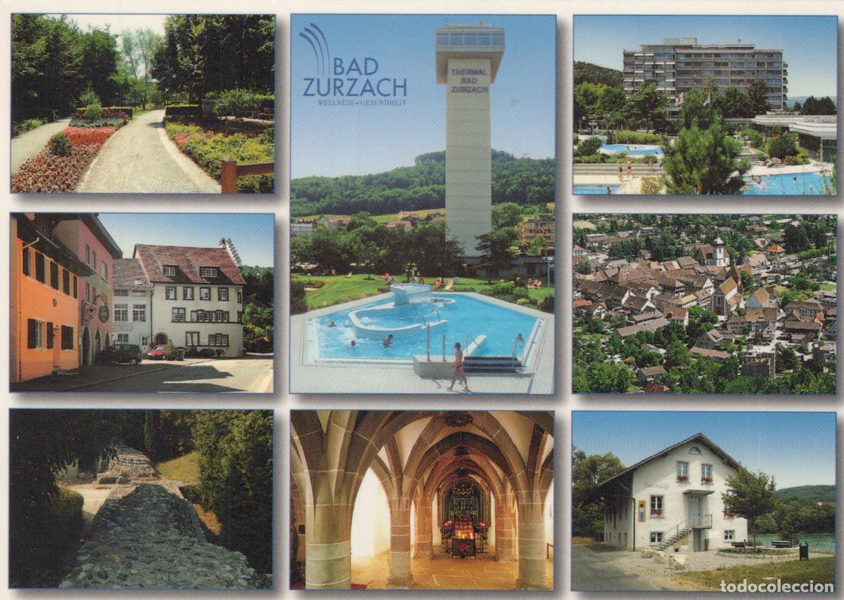 Cartoline: Switzerland Bad Zurzach Multi View Thermal Bath Architecture Landscape *YAV678