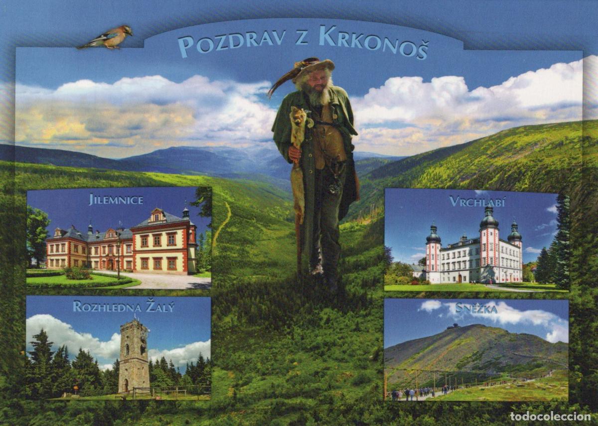 Cartoline: Czech Republic Jilemnice Giant Mountains Vrchlab&iacute; Rozhledna Žaly Sněžka *YAV685