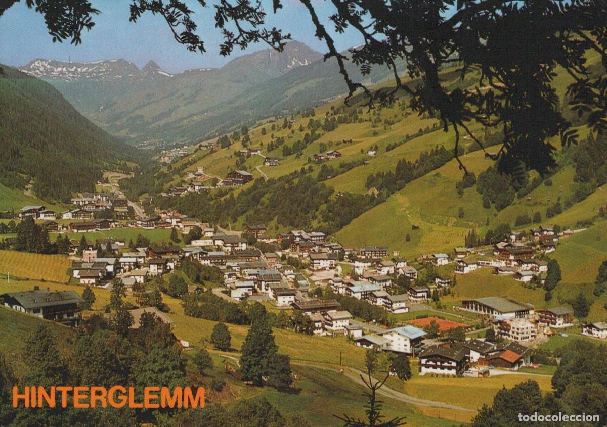 Cartes Postales: Austria Hinterglemm Valley Village Landscape With Mountains Green Hills *YAV696