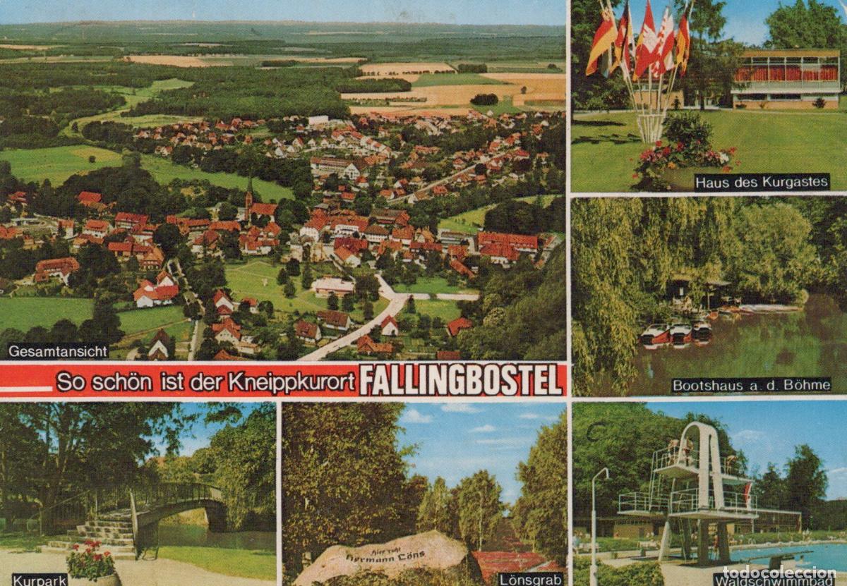 Cartes Postales: Germany Fallingbostel Multi View Town Spa House River Park Swimming Pool *YAV507