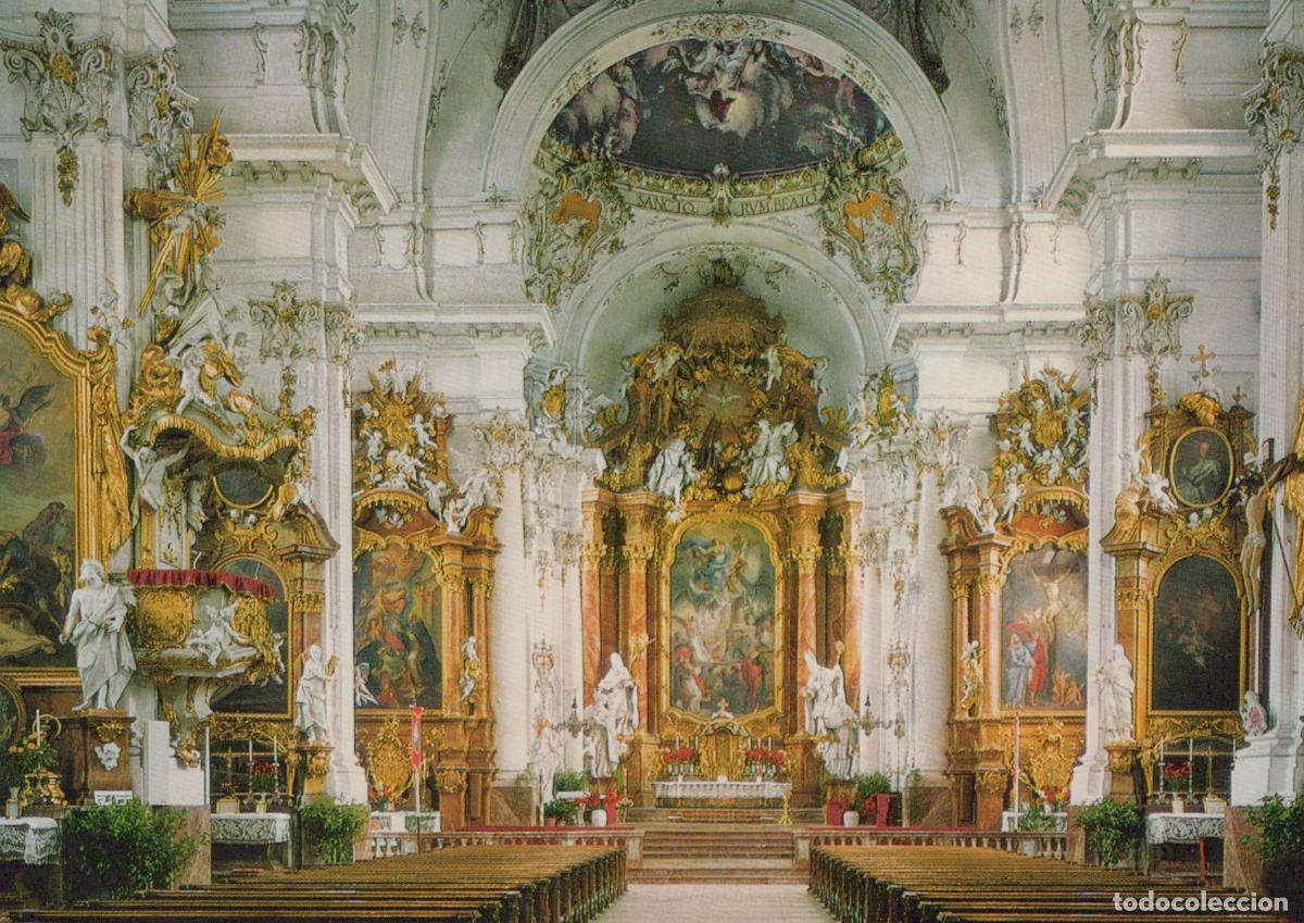 Postcards: Germany Diessen am Ammersee Klosterpfarrkirche Interior Baroque Church *YAV720