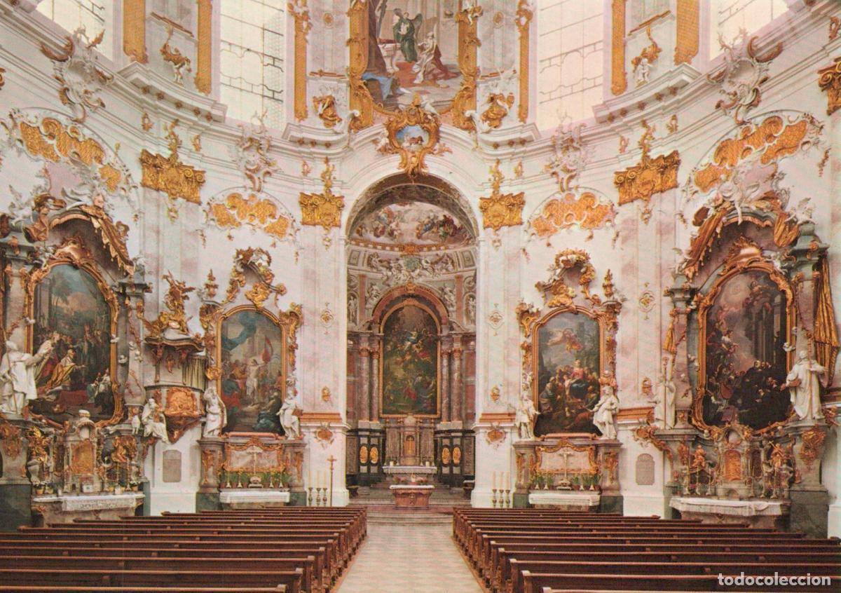 Postales: Germany Ettal Abbey Church Interior Altars With Wooden Unposted *YAV527