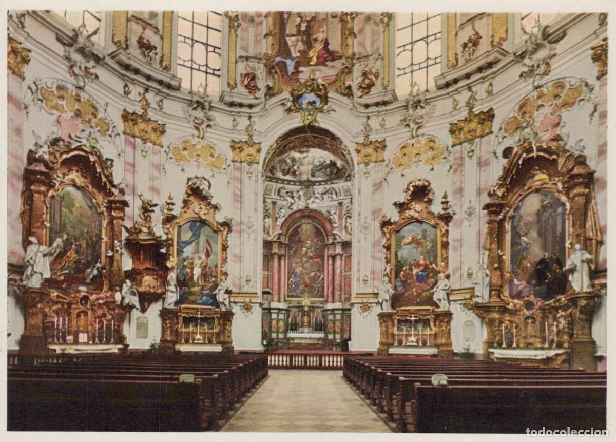 Postales: Germany Ettal Abbey Benedictine Monastery Church Interior Unposted *YAV736