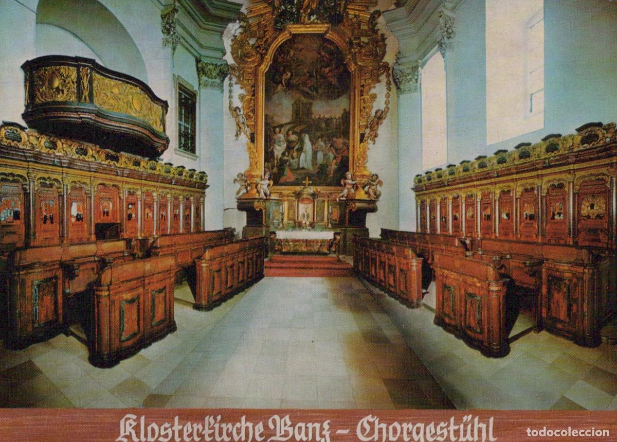 Postkarten: Germany Bad Staffelstein Klosterkirche Banz Choir Stalls Unposted *YAV562