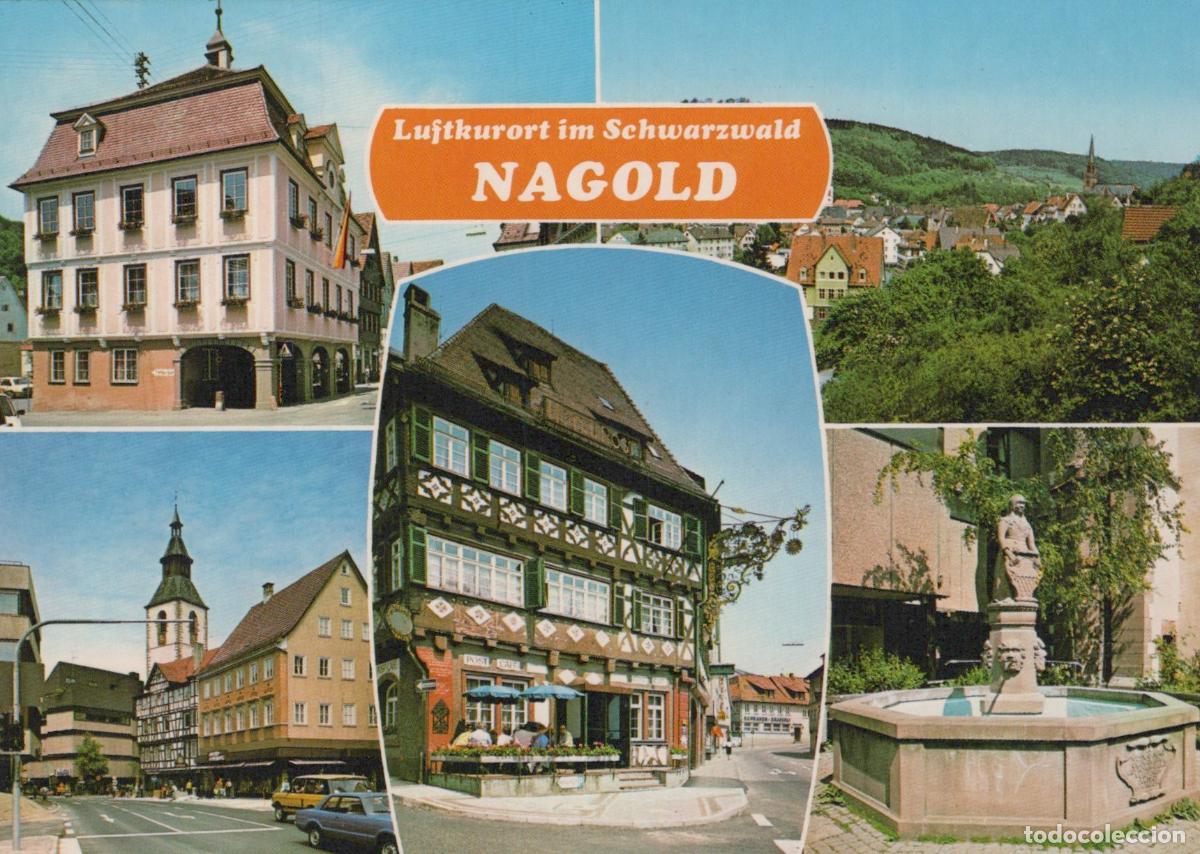 Postkarten: Germany Nagold Multi View Town Hall Half Timbered House Unposted *YAV567
