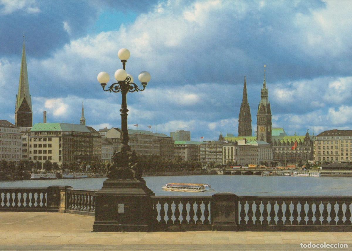 Cartoline: Germany Hamburg Binnenalster Lake Cityscape With Historic Unposted *YAV791