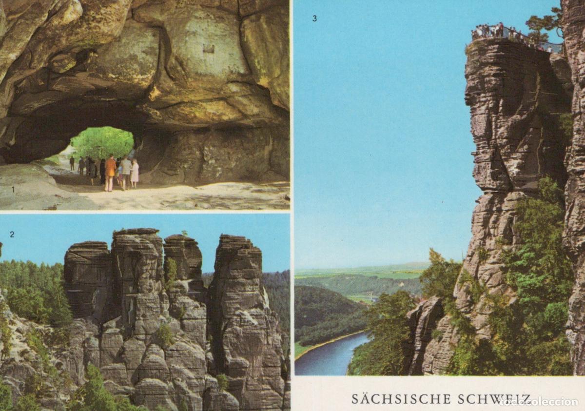 Cartoline: Germany Dresden Area Saxon Switzerland Landscape Rock Unposted *YAV795