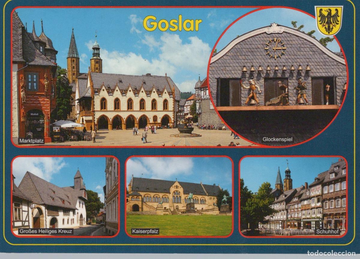 Cartoline: Germany Goslar Marketplace Glockenspiel Kaiserpfalz Unposted *YAV806