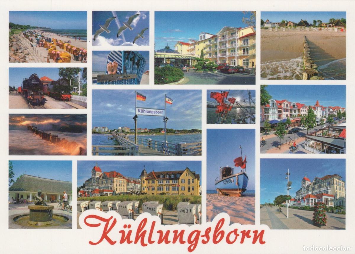 Postcards: Germany K&uuml;hlungsborn Multi View With Beach Pier Steam Train and Unposted *YAV815