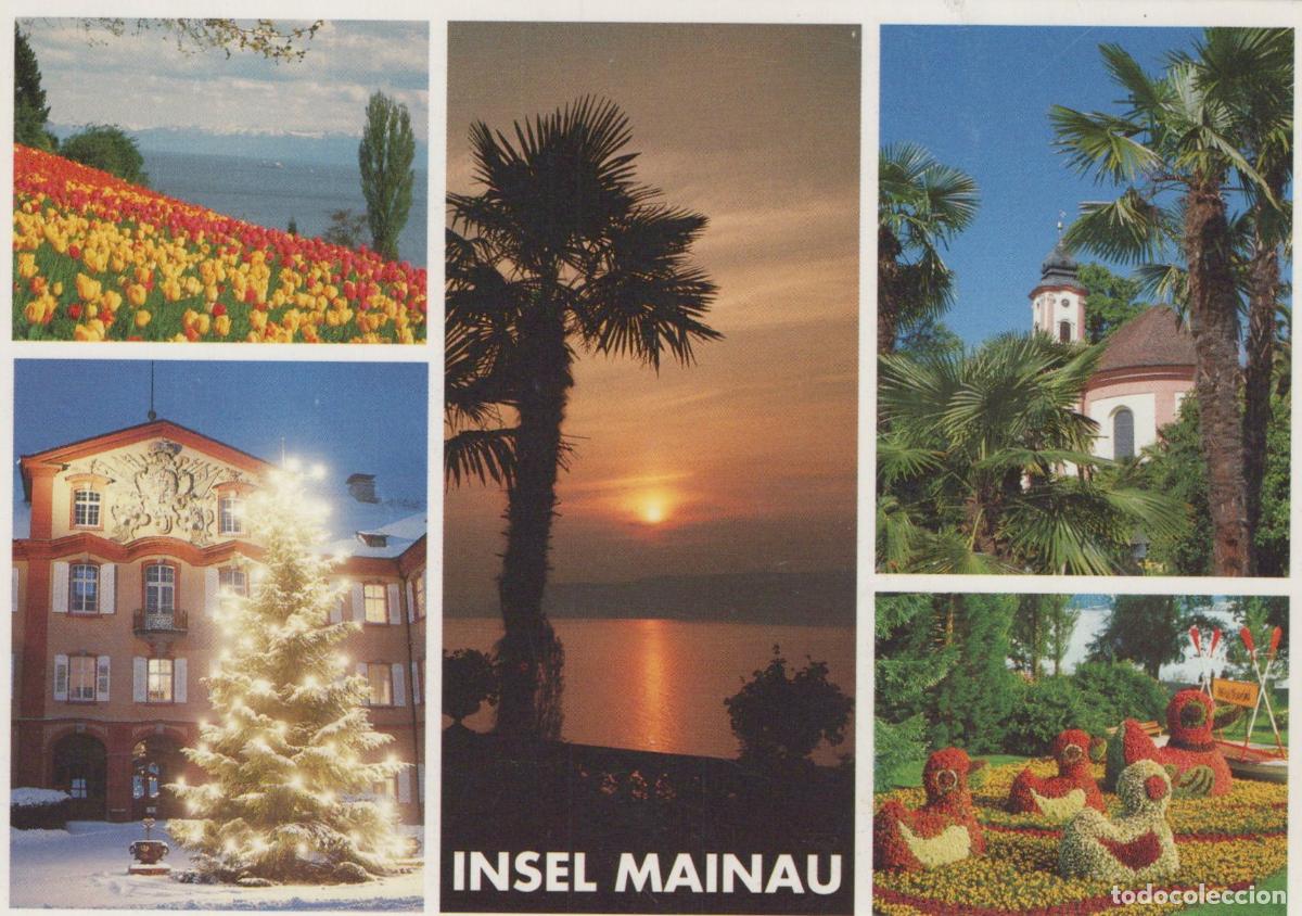 Postcards: Germany Mainau Island Collage Tulips Sunset Christmas Palm Unposted *YAV592