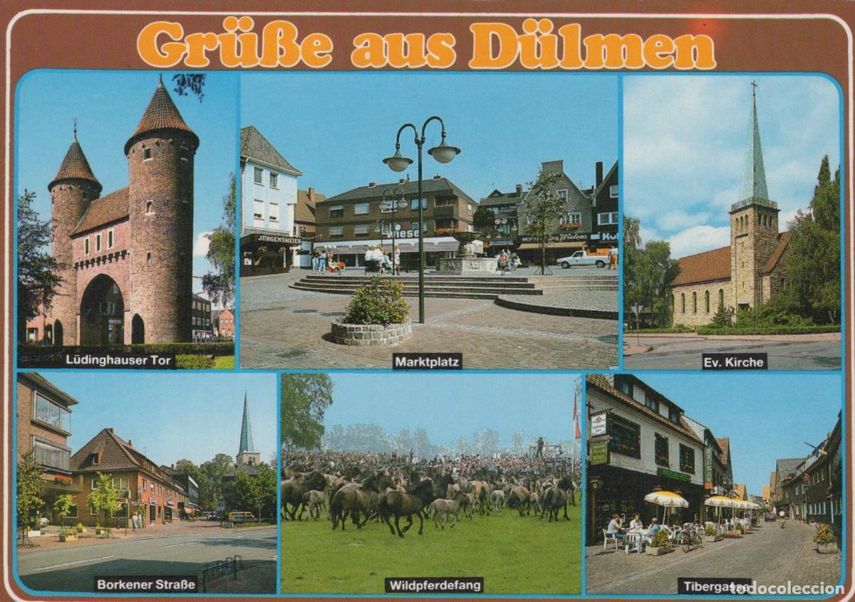 Postcards: Germany D&uuml;lmen Multi View L&uuml;dighauser Tor Marktplatz Unposted *YAV597