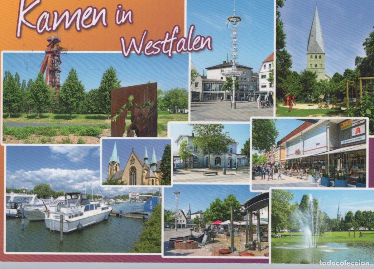 Postcards: Germany Kamen In Westfalen Multi View Architecture Landscape Marina *YAV830