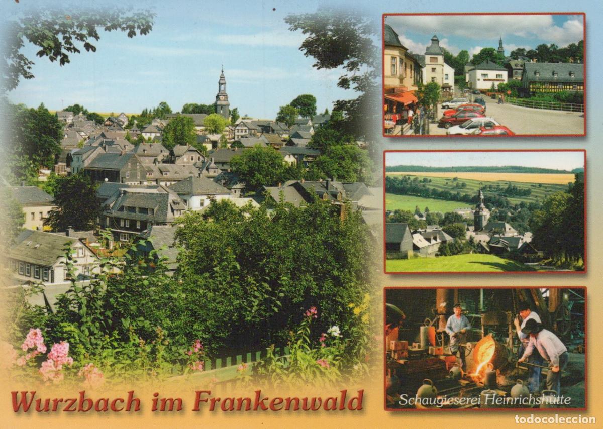 Postcards: Germany Wurzbach IM Frankenwald Town View Landscape Heinrichsh&uuml;tte *YAV604