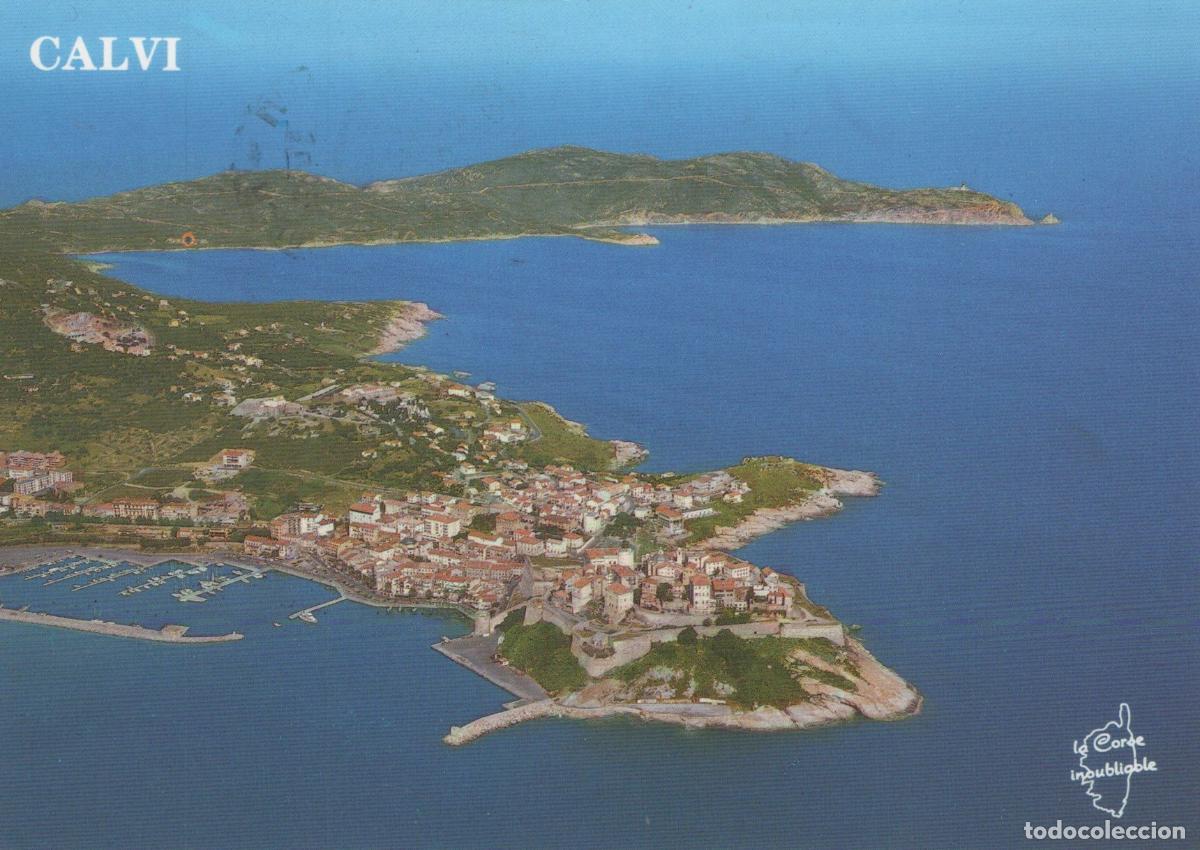 Postcards: France Calvi Aerial View of Citadel Port and Coastline *YAV609