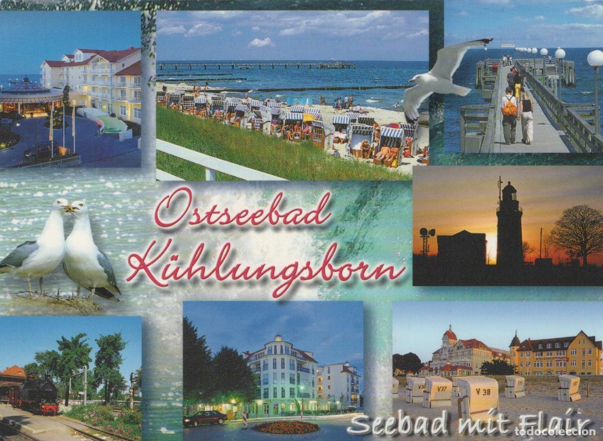 Postcards: Germany K&uuml;hlungsborn Ostseebad Multi View Beach Lighthouse Hotels *YAV612