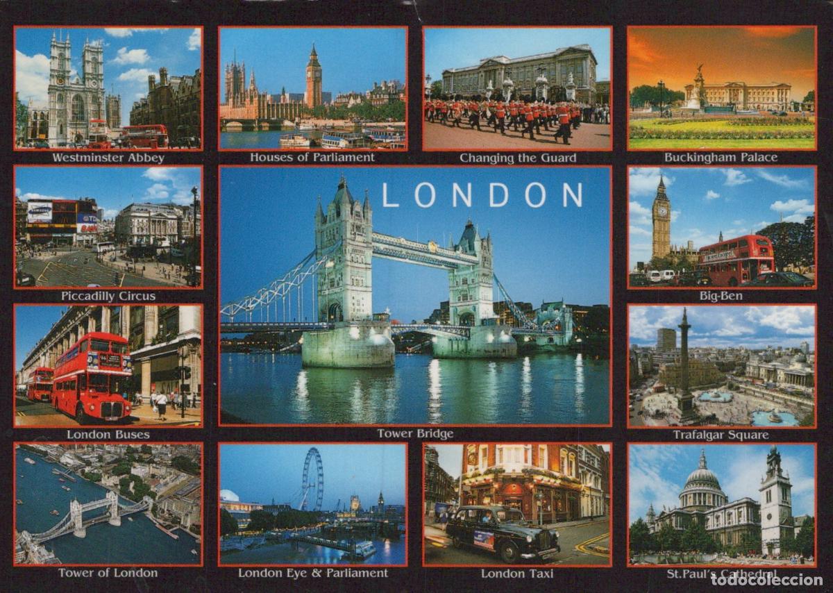 Cartes Postales: United Kingdom London Collage Tower Bridge Buckingham Palace Big Ben *YAV863