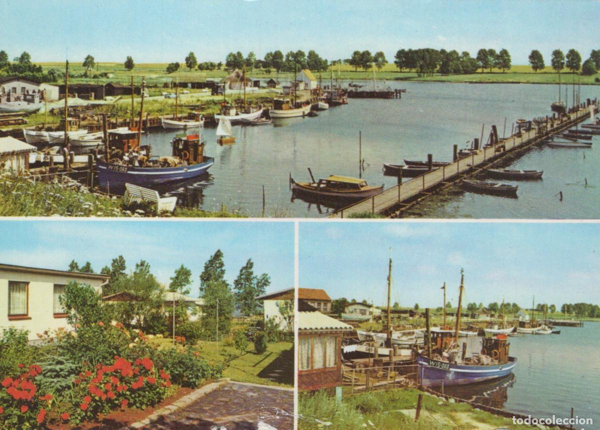 Postcards: Germany Kirchdorf Insel Poel Fishing Harbor Bungalows Schwarzer Unposted *YAV629