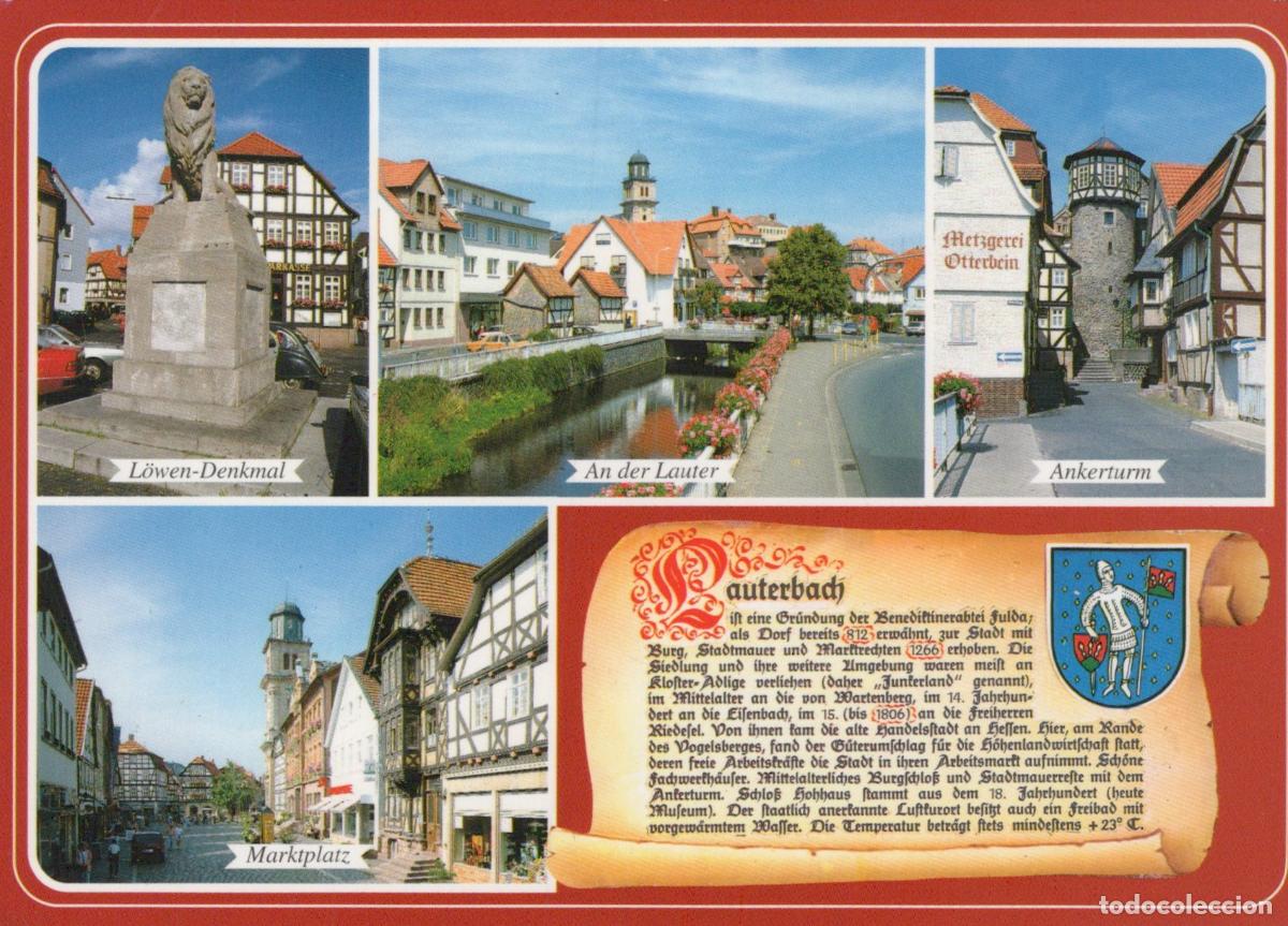 Postcards: Germany Lauterbach Multi View Lion Monument an der Lauter Unposted *YAV639