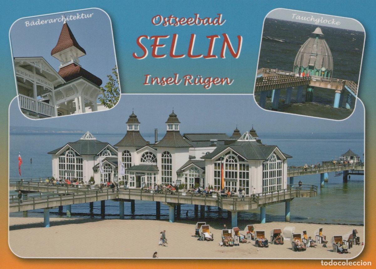 Postcards: Germany Sellin Ostseebad Insel Pier and Diving Bell Unposted *YAV647