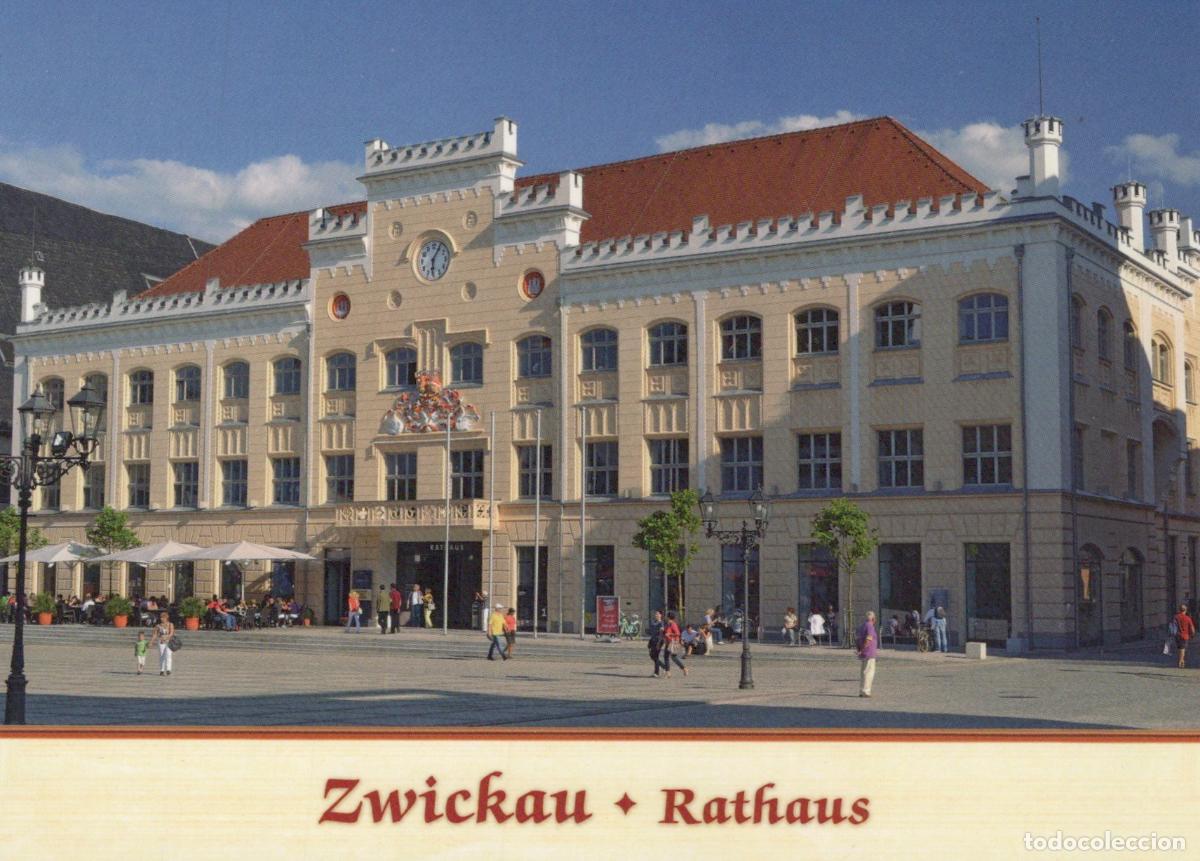 Postcards: Germany Zwickau Rathaus Town Hall City Square Architecture *YAV649
