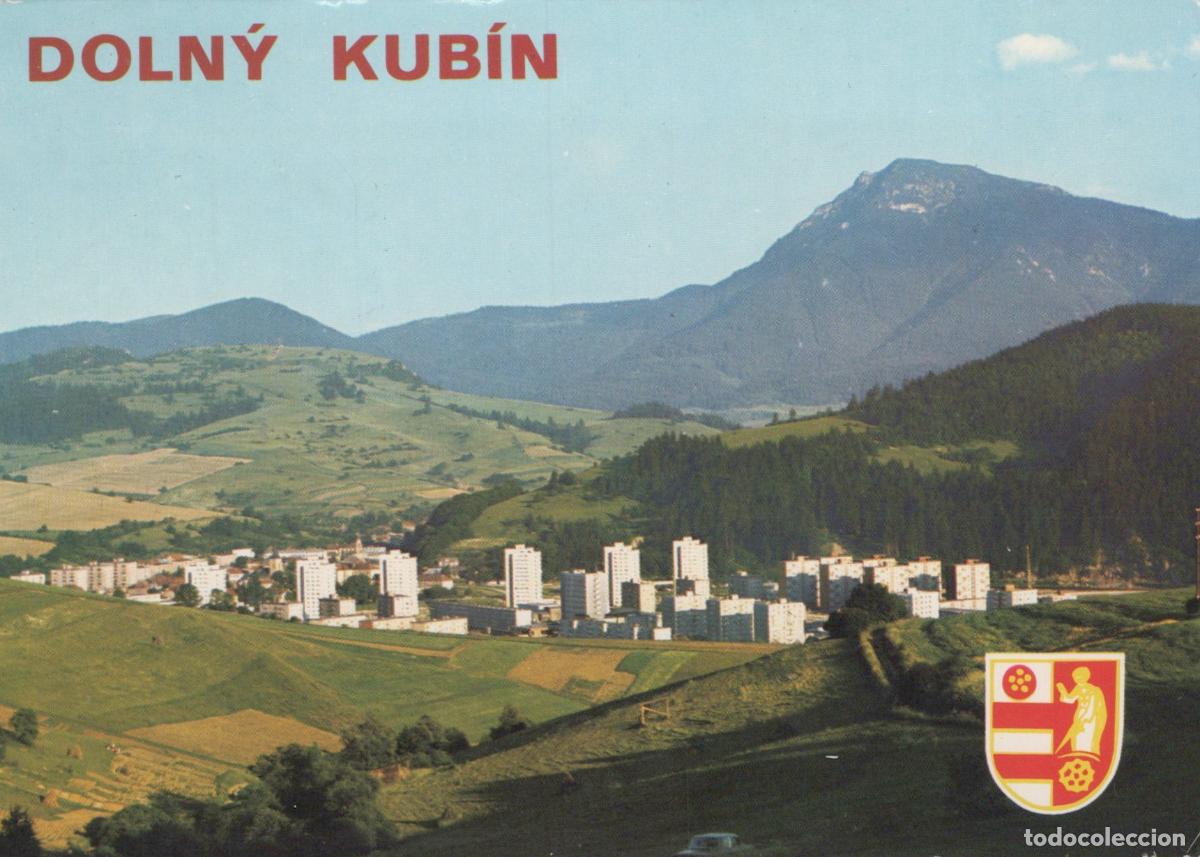 Cartes Postales: Slovakia Doln&yacute; Kub&iacute;n Cityscape With Mountains and Coat of Arms *YAV918