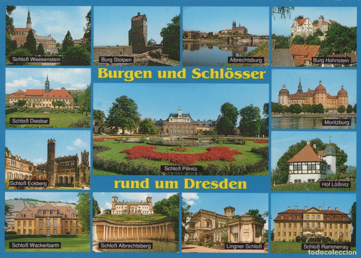 Postcards: Germany Dresden Castles Palaces Collage Schloss Weesenstein Stolpen *YAV672