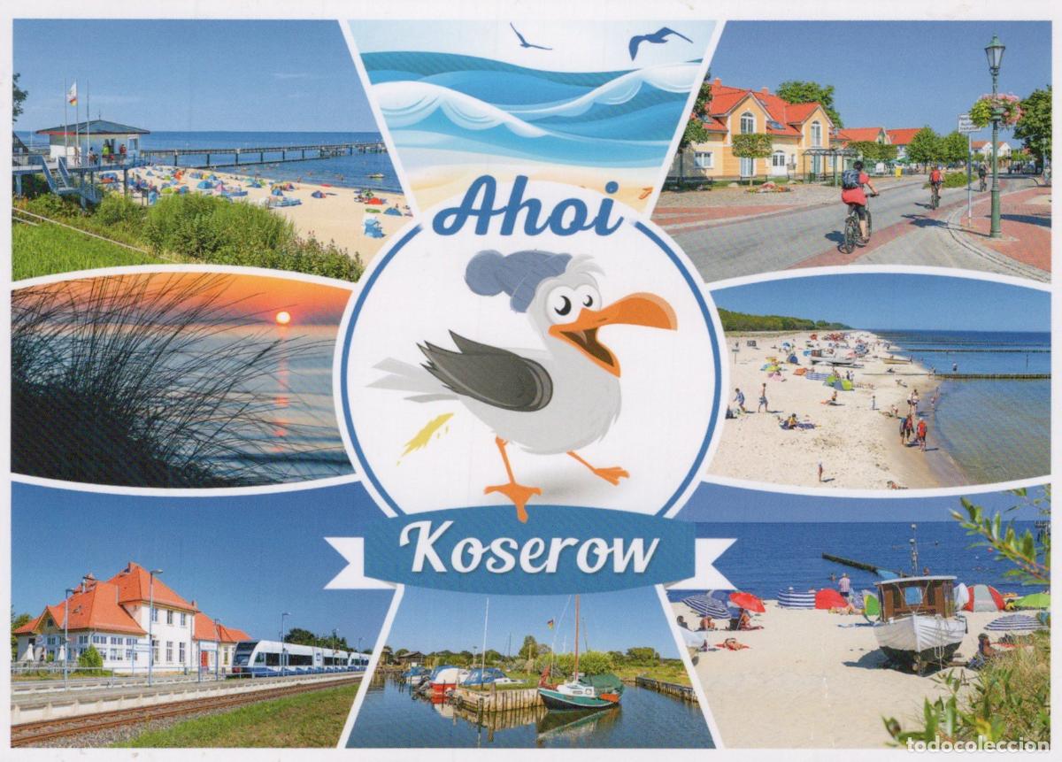 Cartes Postales: Germany Koserow Kosero Baltic Sea Resort Multi View Beach Train Harbor *YAV677