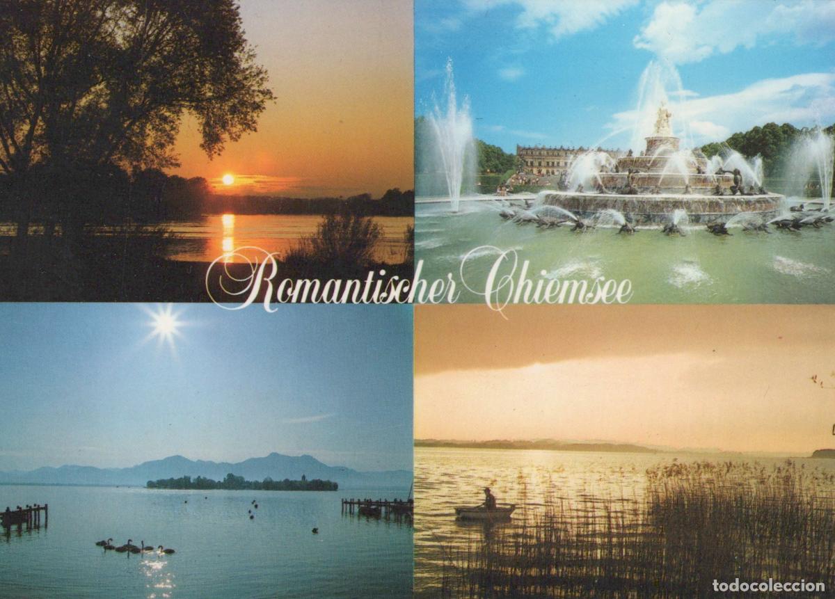 Postcards: Germany Chiemsee Romantic Lake Herrenchiemsee Palace Unposted *YAV928
