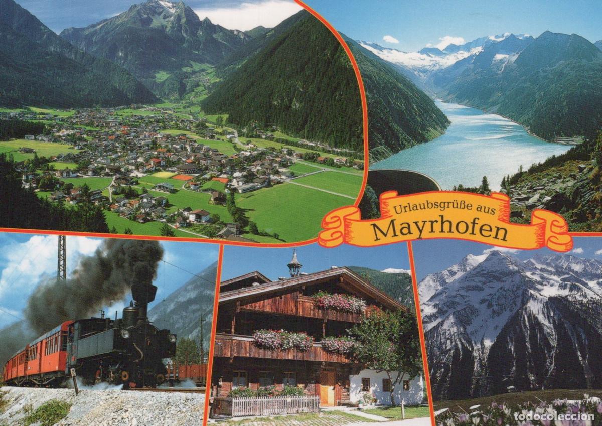 Cartes Postales: Austria Mayrhofen Zillertal Multi View Steam Train Mountain Lake *YAV931