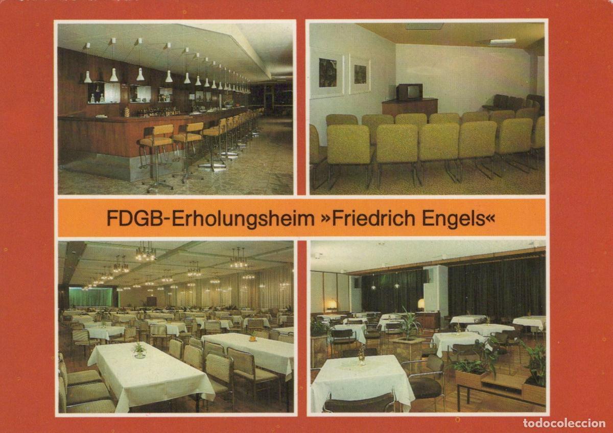 Postcards: Germany Templin Fdgb Erholungsheim Friedrich Engels Bar Lounge Unposted *YAV940
