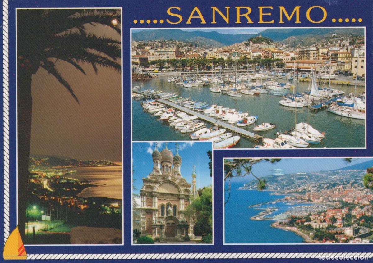 Cartes Postales: Italy Sanremo Multi View Marina Russian Orthodox Church Coastal View *YAV951