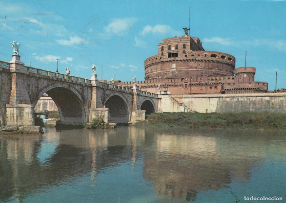 Cartes Postales: Italy Rome Castel Sant Angelo Ponte Sant Angelo Bridge Tiber River View *YAV697