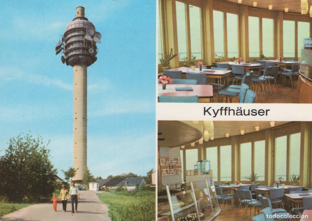 Postales: Germany Sangerhausen Kyffh&auml;user TV Tower Kulpenberg Restaurant Interior *YAV990
