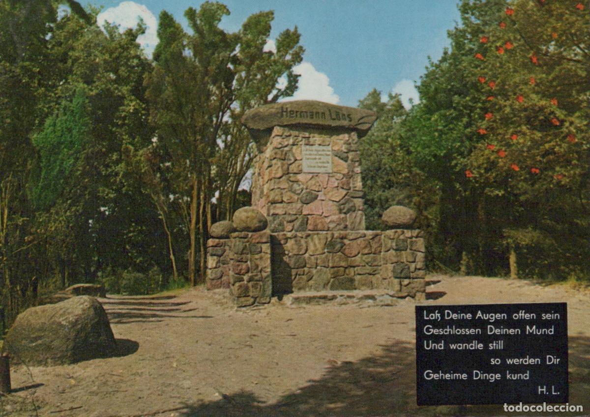 Postales: Germany L&uuml;neburg L&uuml;neburger Heide Hermann L&ouml;ns Memorial Stone 1950s *YAV729
