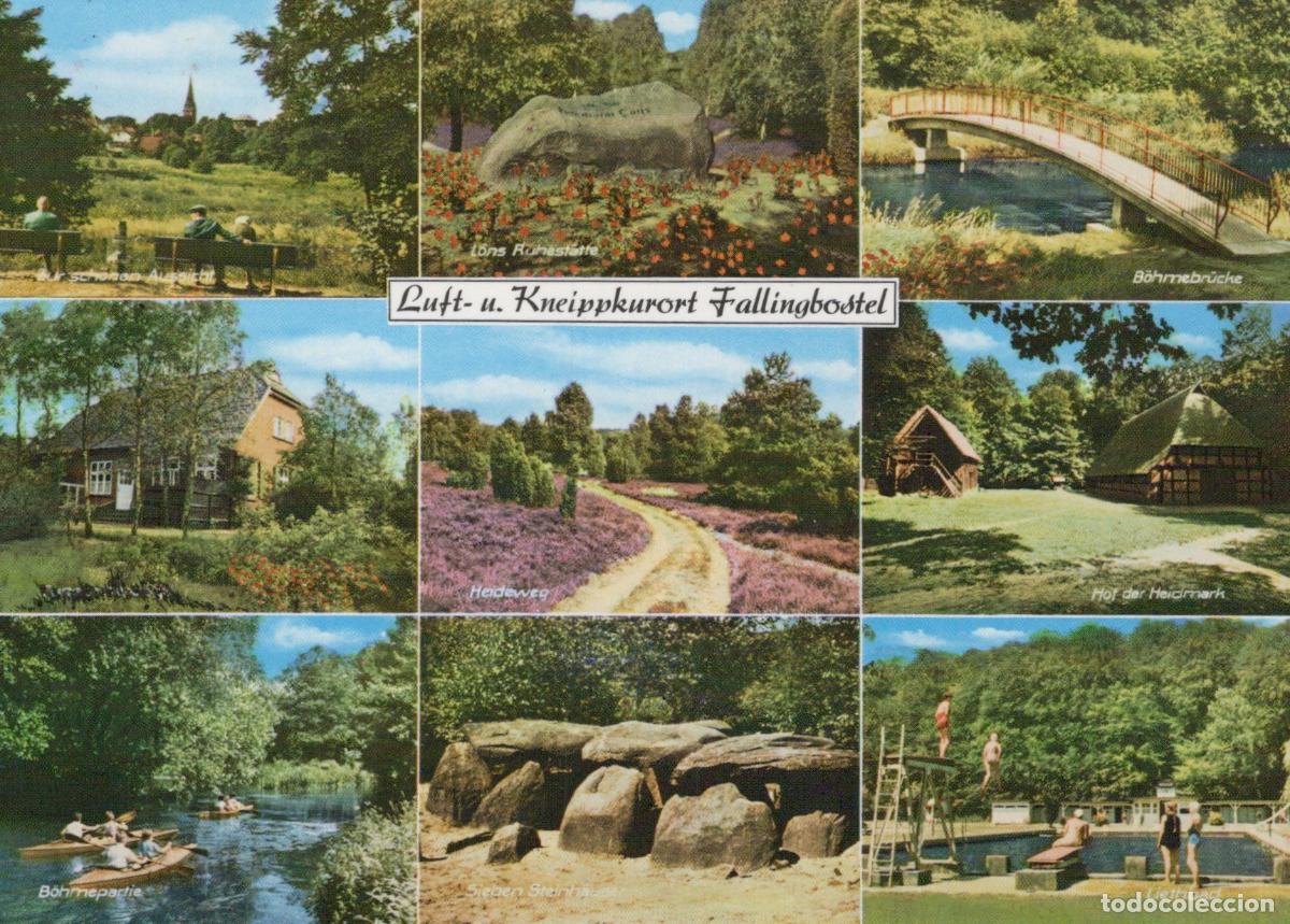 Cartes Postales: Germany Fallingbostel Multi View B&ouml;hmebr&uuml;cke Sieben Steinh&auml;user Liet *YAV777