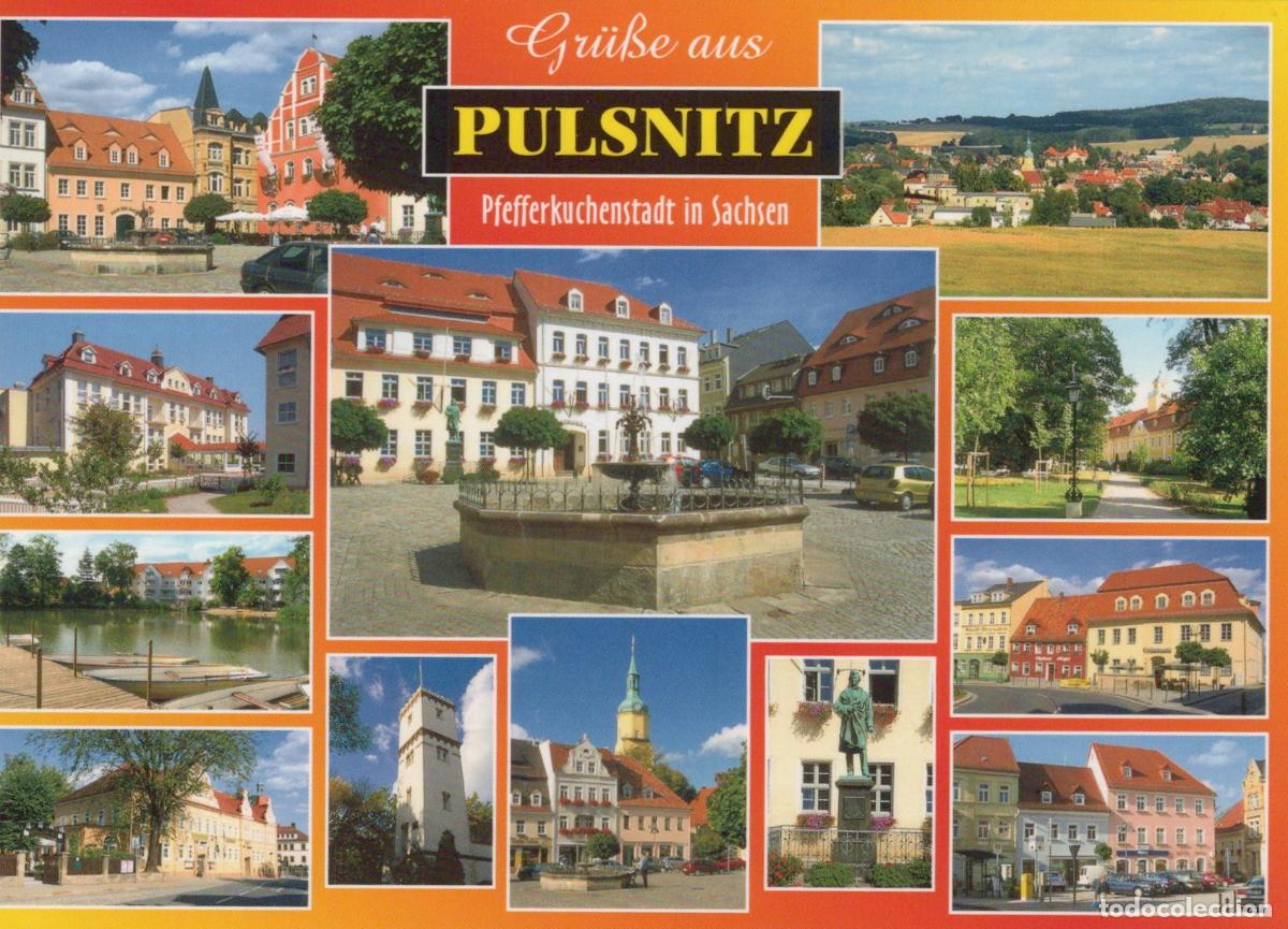Cartes Postales: Germany Pulsnitz Multi View Town Square Buildings Lake *YAV782