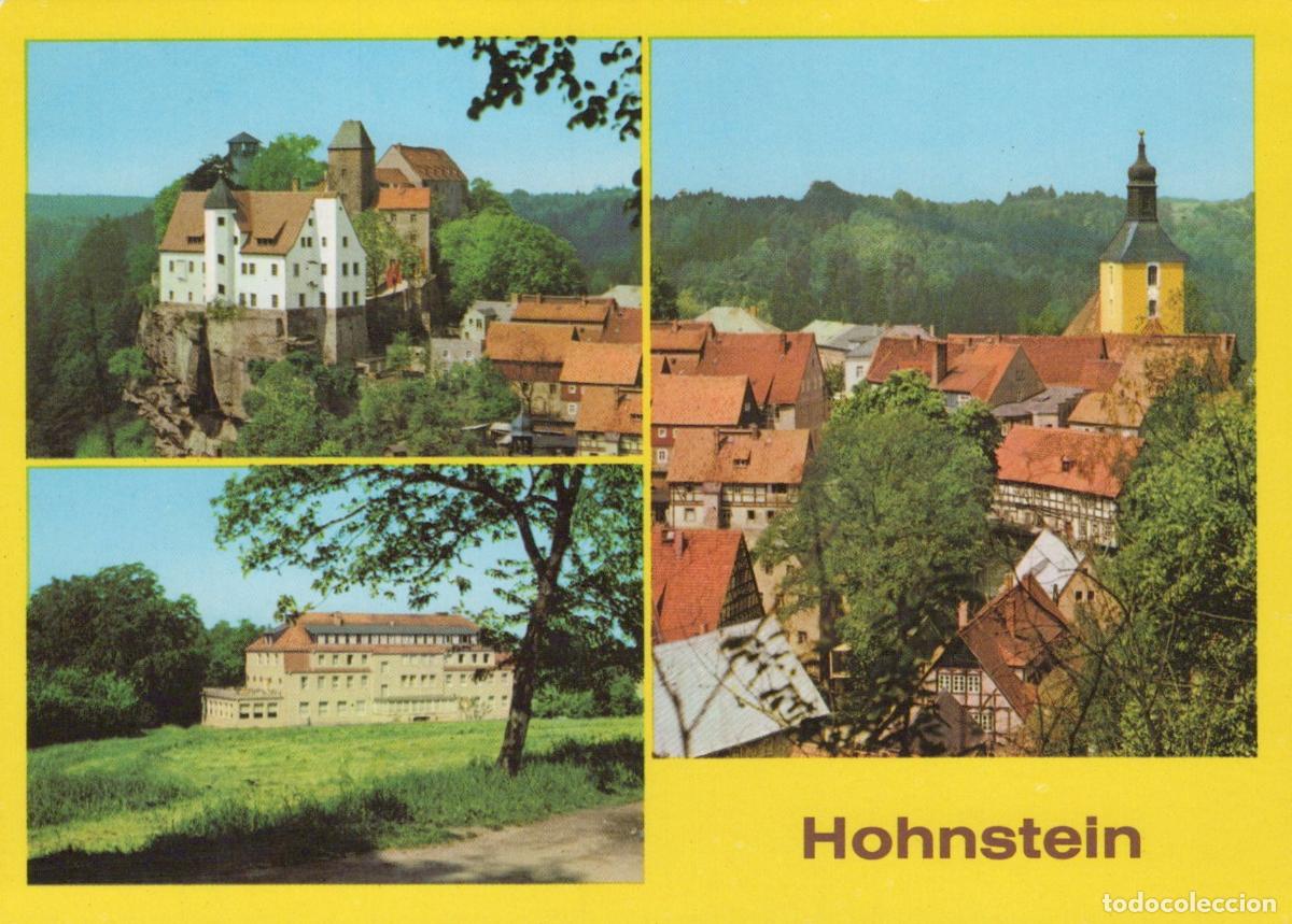 Postcards: Germany Hohnstein Castle Town Views Fdbg Erholungsheim Hermann Unposted *YAV794