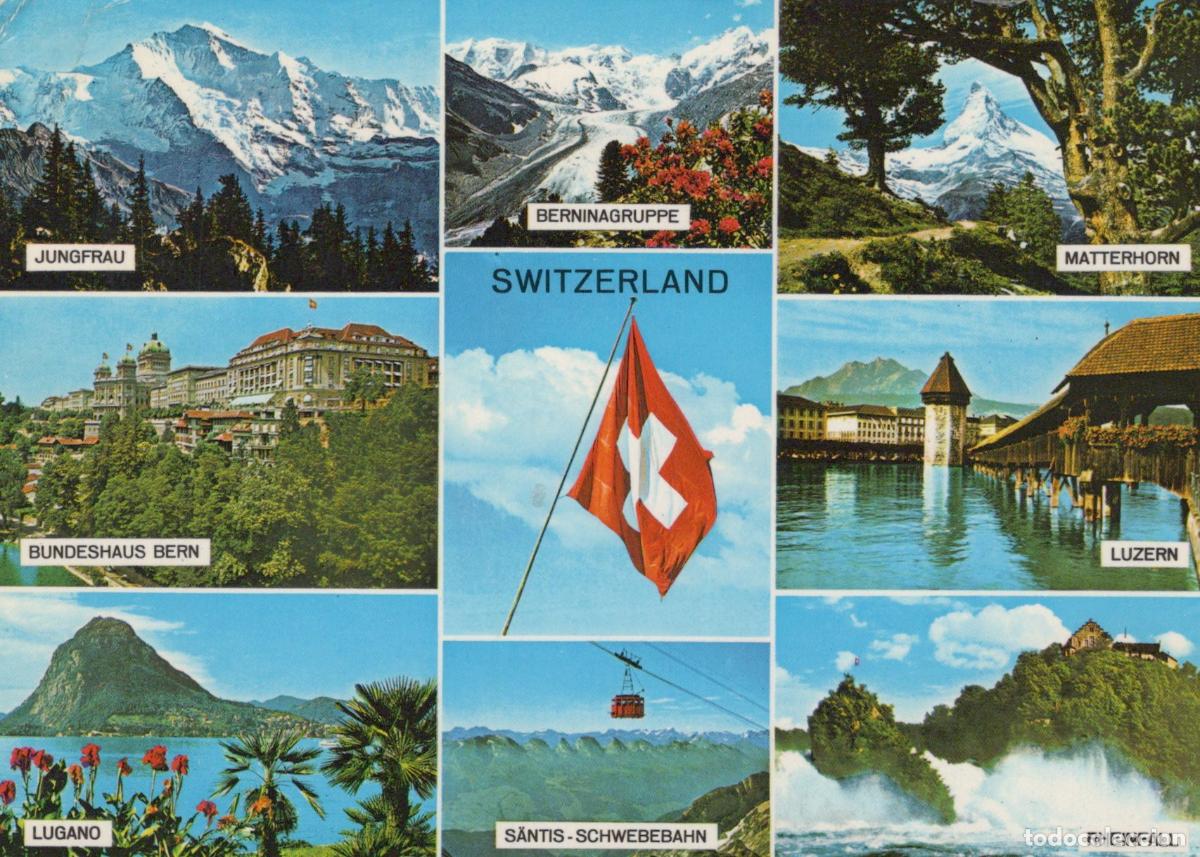 Postcards: Switzerland Bern Collage of Swiss Landscapes and Landmarks Including *YAV804