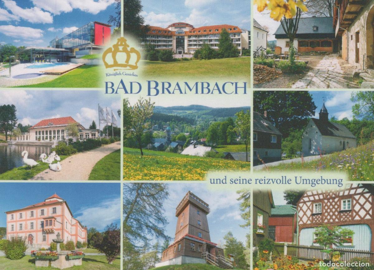 Postcards: Germany Bad Brambach Multi View Spa Architecture Landscape *YAV839