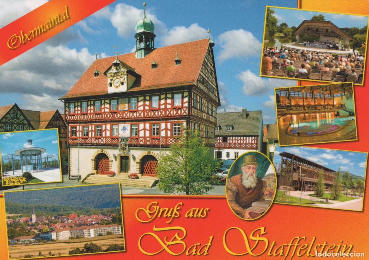 Postcards: Germany Bad Staffelstein Historic Town Hall Spa and Landscape *YAV837