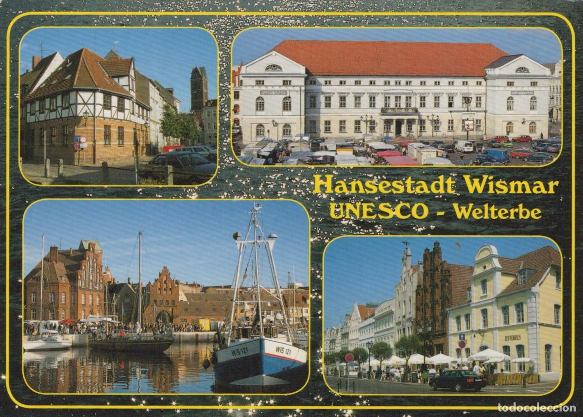 Postcards: Germany Wismar Historic Hanseatic City Unesco World Heritage Site *YAV859
