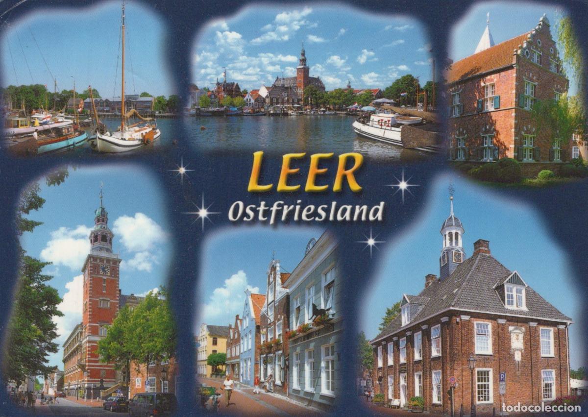 Postcards: Germany Leer Collage of Harbor Historic Buildings and Street Scenes *YAV862